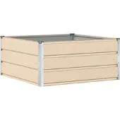 vidaXL Jardinière Ivoire 100 X 100 X 45 Cm Acier