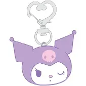 Sakami Merchandise Filles, Porte-clés, Sanrio Plüsch-Schlüsselanhänger Kuromi, Multicolore