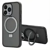 Accezz Coque Ring Stand avec MagSafe pour Apple iPhone 13 Pro - Noir