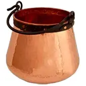 Ich-zapfe Chaudron Cuivre 10l Poignée Fer - Artisanal Robuste Pour Feuerzangenbowle