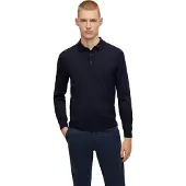 BOSS Bono Long Sleeve Polo Bleu XL Homme