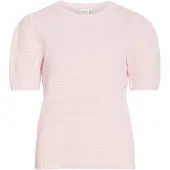 Vila Dalo O-neck Knit Short Sleeve Sweater Rose L Femme