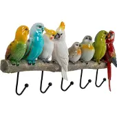 Kare design Portemanteau mural oiseaux exotiques