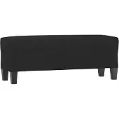 vidaXL Banc Noir 100x35x41 cm Tissu microfibre