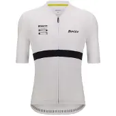 Santini Pirelli Short Sleeve Jersey Blanc 2XL Homme