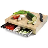Lacor Planche À Découper 41,5 X 34 Cm Avec Bac Inox Encastré