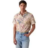 GUESS M5gh42wh800 Short Sleeve Shirt Beige XS Homme