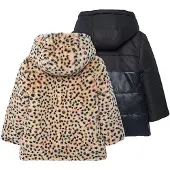 Boboli Parka Réversible Combinée Beige,Noir 6 ans Filles Beige,Noir 6 ans