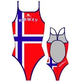 Turbo Norway Swimsuit Rouge,Blanc,Bleu L Femme