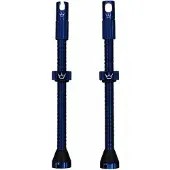 Chris King Peatys X Chris King MK2 Tubeless Valves 1 paire tubeless 80 mm bleu marine PTV2-80-NVY-12