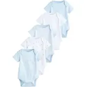Next Barboteuse / body bleu clair / marron / blanc