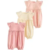 Next Barboteuse / body jaune pastel / abricot / rose