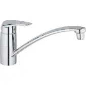 CASA39 Mélangeur monocommande pour évier EURODISC EURODISC DN 15 pour chauffe-eau ouvert chromé