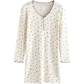 Next Chemise de nuit crème / rouge