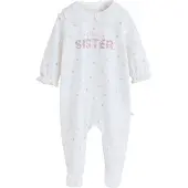 Next Pyjama vert pastel / rose pastel / blanc