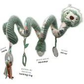Les Deglingos Peluche spirale sur le paresseux du berceau