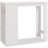 Homestyle4u Table En Bois Blanc 120x50 Cm