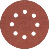 Bosch 2609256A27 Feuilles Abrasives Pour Ponceuses Excentriques Diamètre 125 Mm 8 Trous Grain 240 Lot De 5 Feuilles