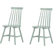 Ebuy24 Lönneberga chaise de salle à manger bois vert