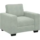 vidaXL Fauteuil gris clair 100x77x82 cm Velours
