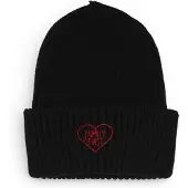 Family First pour homme. HHF2501 Casquette classique noire (OSFA), Casuel, Laine