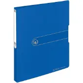Herlitz Classeur à anneaux easy orga to go, A4, 2 anneaux, bleu opaque D-Combi-mécanisme, largeur du dos : (A4, 27 mm)