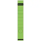 Leitz Etiquette de dos de dossier, 39 x 285 mm, longue, étroite, verte, convient pour standard et