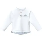 s.Oliver T-Shirt bleu clair / blanc