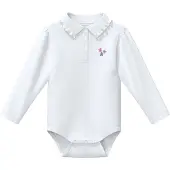 s.Oliver Barboteuse / body mauve / bleu violet / blanc