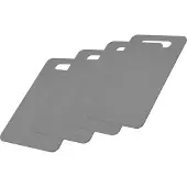 Westmark Lot de 4 planches à déjeuner, Planche à découper, Gris