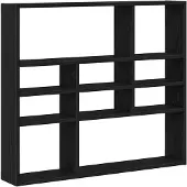 vidaXL Étagère murale en chêne noir 90 x 16 x 78 cm bois d'ingénierie
