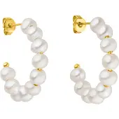 Purelei Boucles d'oreilles 'Aina' argent / blanc perle