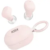 Ksix BTW06R, True Wireless Stereo (TWS), 20 - 20000 Hz, appels/musique, casque, rose