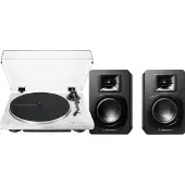 Audio-Technica Audio Technica AT-LP70xBT Blanc + ATH-SP3X Noir