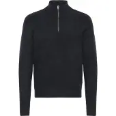 Casual Friday Pull-over ' CFHEINE halfzip ' bleu foncé