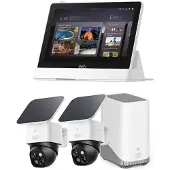Eufy Kit SoloCam S340 Homebase con Display Intelligente, Caméra réseau, Blanc