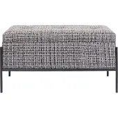 Kare Banc-Coffre Iceland Blanc Et Noir 80x40cm Kare Design