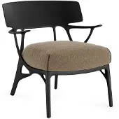 Kartell A.I. Lounge Indoor | Black|Dove Grey