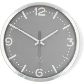 Nedis Clwa7226ss Wall Clock 30 Cm Gris,Argenté