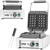 Hendi Gaufrier Bruxelles 230V 2200W, Gaufrier, Argent