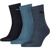 Puma Chaussettes unisexe Chaussettes Paquet de 3 homme - Bleu - 47