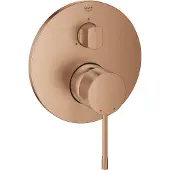 GROHE Essence New Robinet de douche encastré - 2 boutons - mitigeur - brushed warm sunset 24092DL1