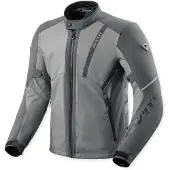 REV'IT! Veste de moto textile imperméable Revit Venator H2O, gris/gris clair, 2XL