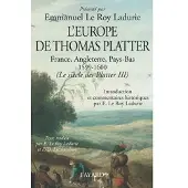 Fayard L'Europe de Thomas Platter