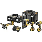 DeWalt DCK429P3T-QW Kit combiné DCD805+ DCG405+ DCH273+ DCF850, 18 V noir, jaune