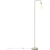 QAZQA Lampadaire scandinave beige avec verre blanc - Wisp