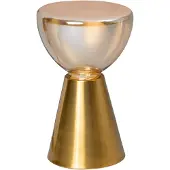 Eth Lampe de table dorée Lisa Ø 17cm