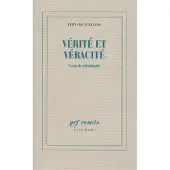 Gallimard Vérité et véracité