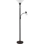 LUCANDE Lampadaire , Dunja, Brun / rouille, Salon / séjour, Métal, Rustique