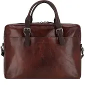 Castelijn & beerens Sac d'Ordinateur Portable Castelijn & Beerens Rien RFID 15,6 Inch Double Zip Cognac